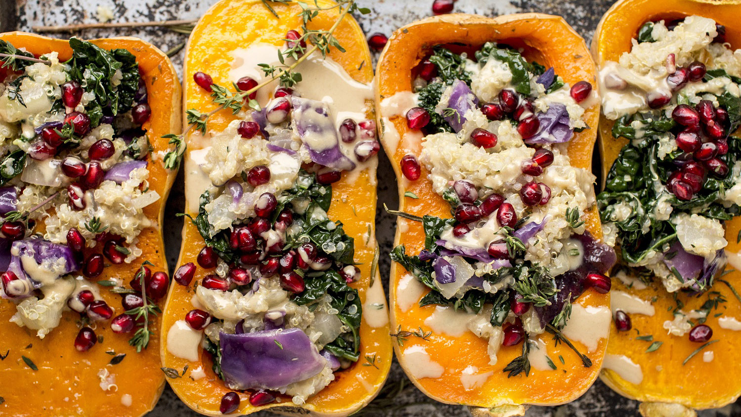 pacific foods winter vegetable and grain stuffed butternut squash