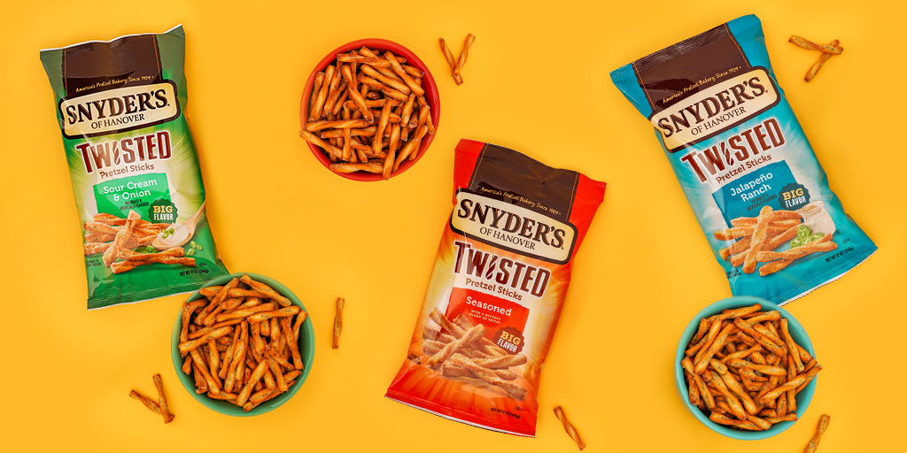 twisted pretzel sticks