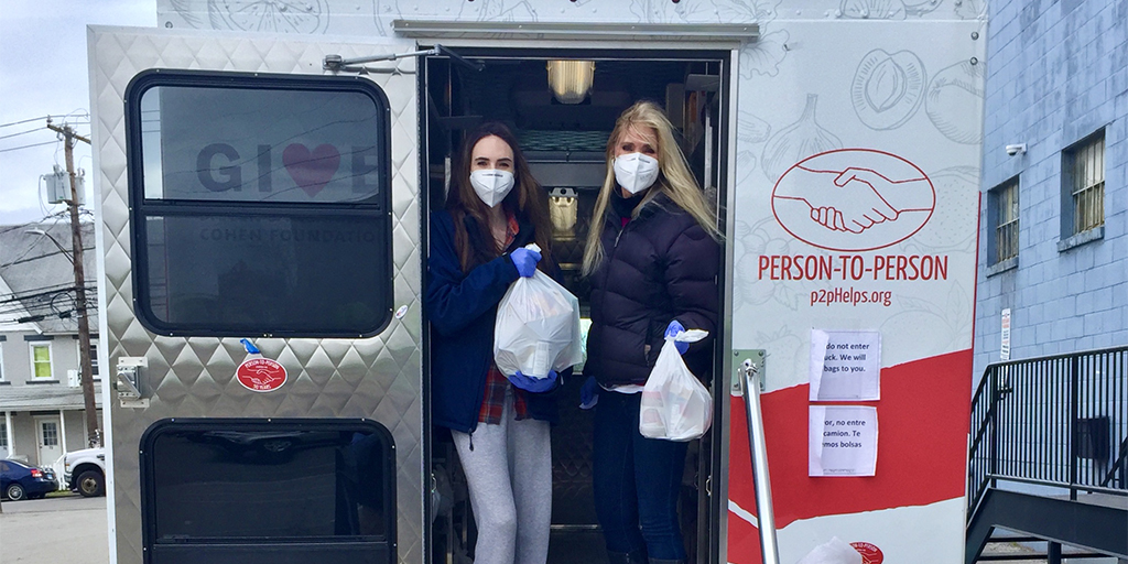 P2P volunteers|thank you drawings|downtown food pantry volunteers||talbot house volunteer chef