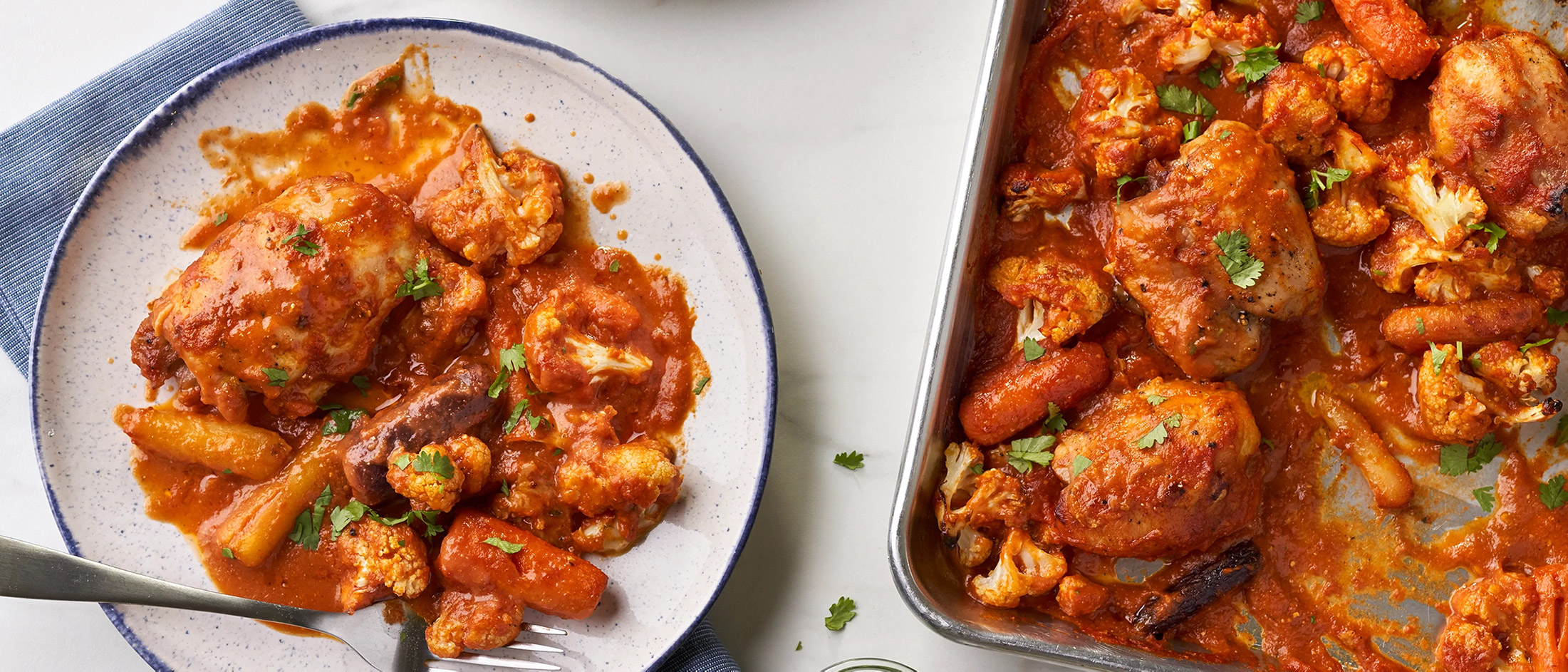 Sheet Pan Indian Butter Chicken