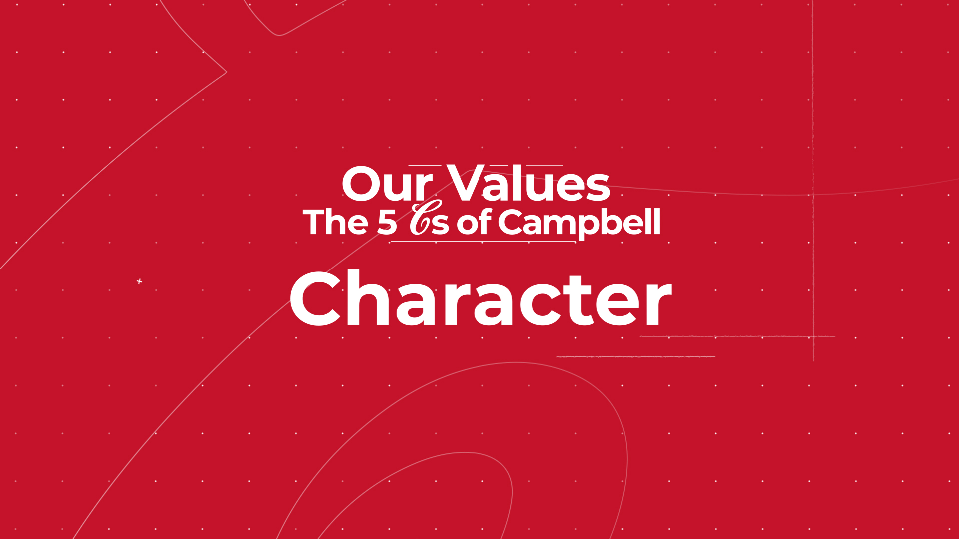 the 5cs of campbell: character