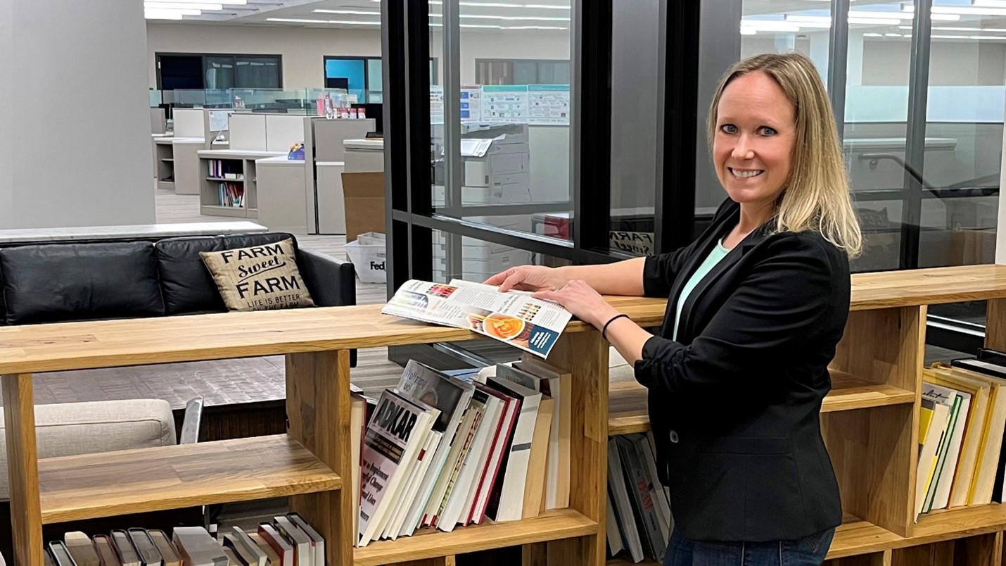 Alexandria Hast, Senior Nutrition Manager, Campbell poses in office