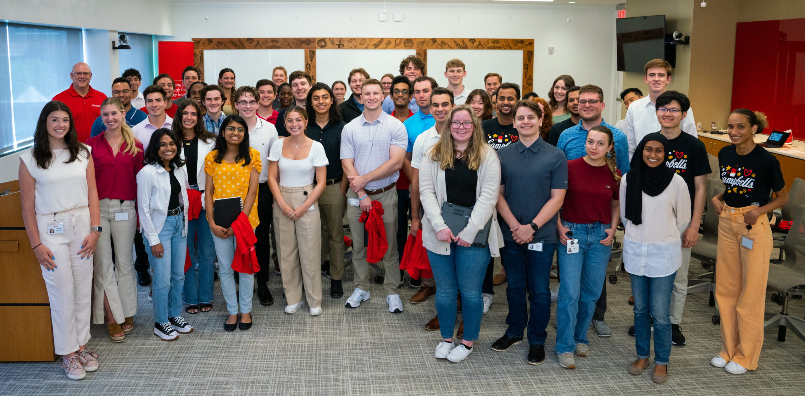 CEO Mark Clouse speaks to interns