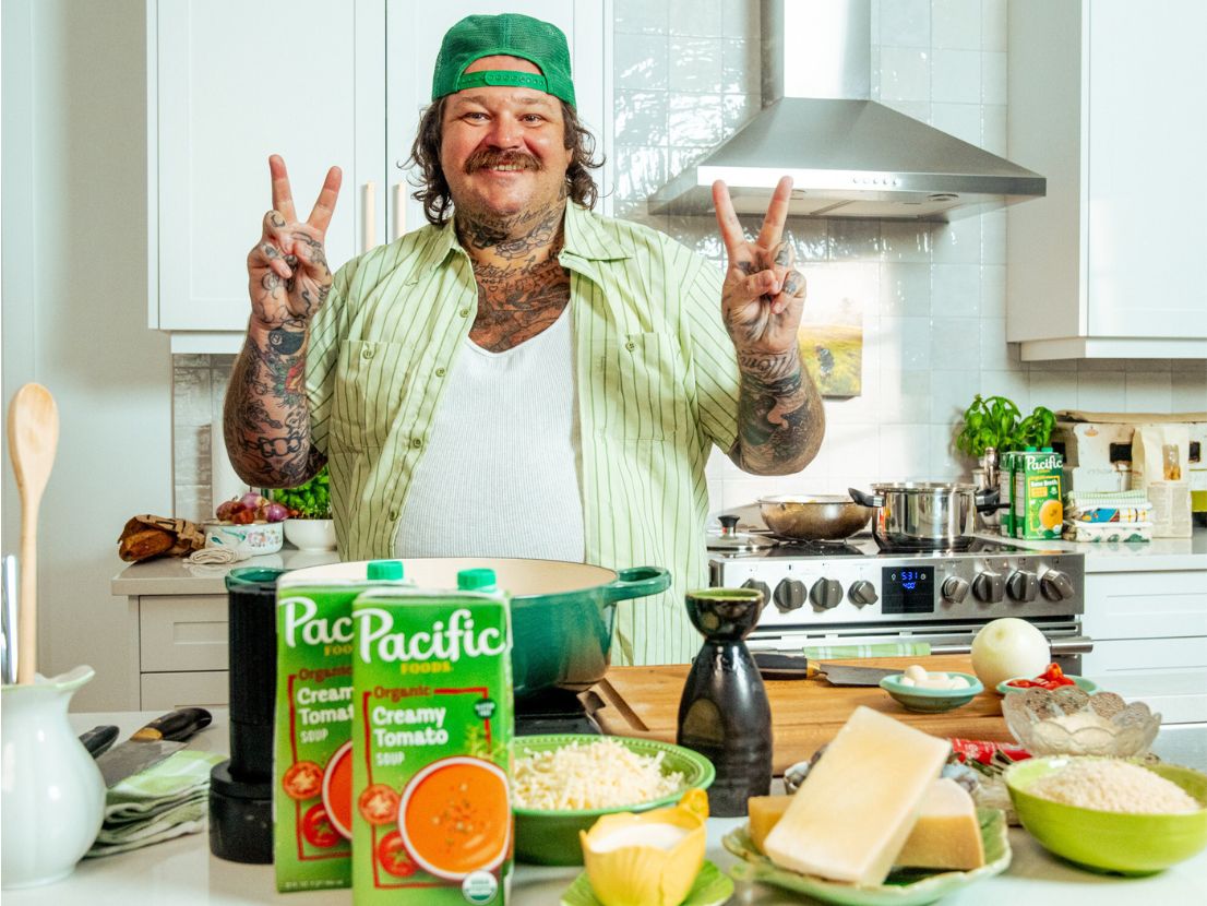 Matt Matheson with Pacific Creamy Tomato Soup